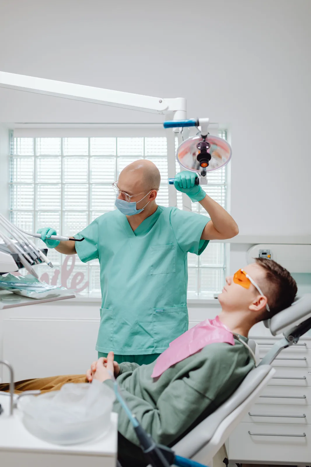 Preparing the operatory for treatment, referred to in the Full Mouth Restoration section for Victoria